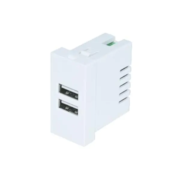 المنفذ المزدوج TypeA + A Usb Charger Socket Module 2.1A